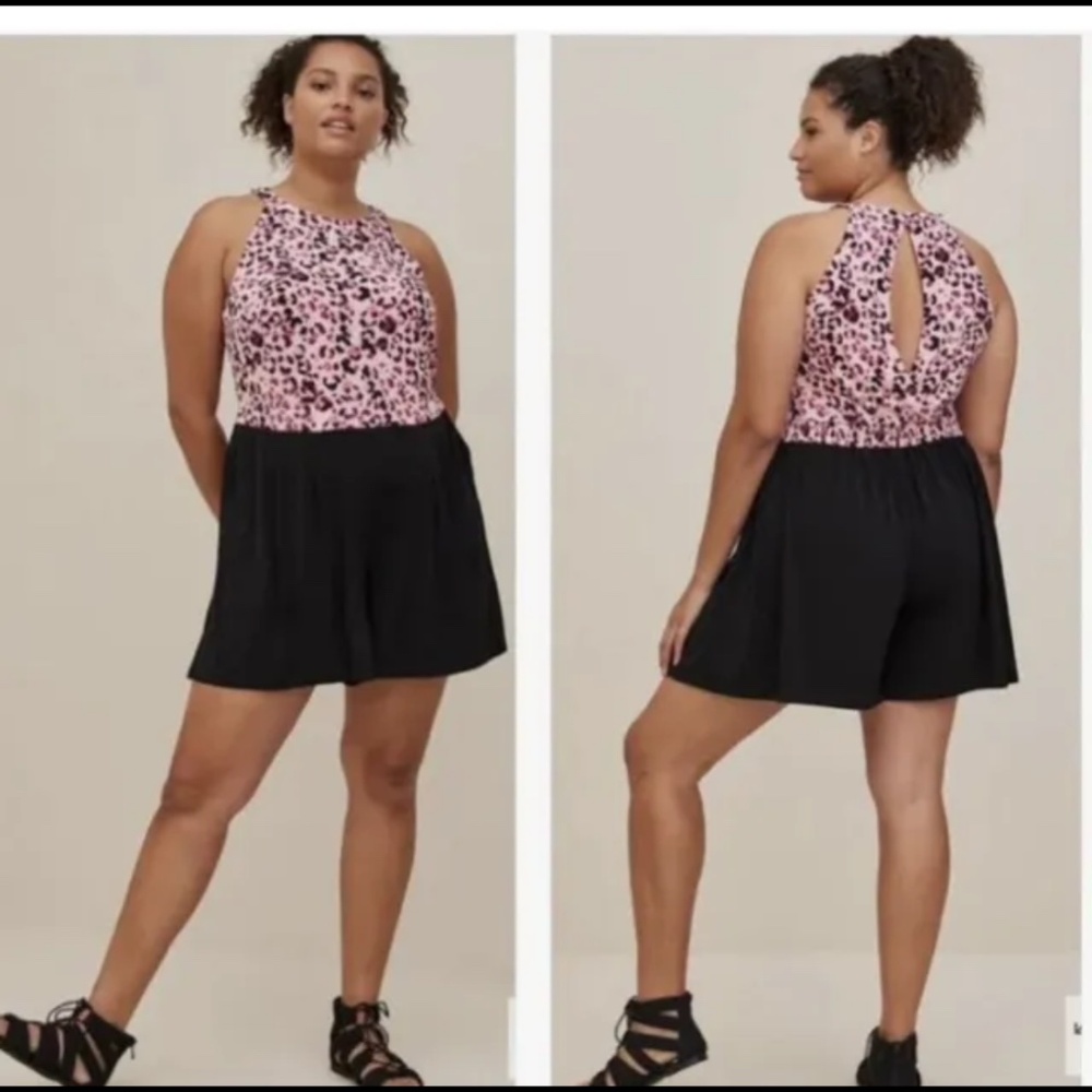 Nwt Torrid Studio Knit Goddess Neck Romper plus size 2 X 18/20